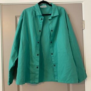 Vintage Sea Green Cotton Twill Jacket